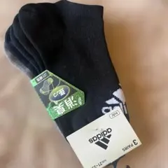 adidas キッズ靴下 3足セット 21-23cm 消臭