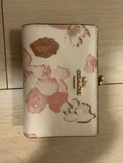 COACH 花柄 二つ折り財布