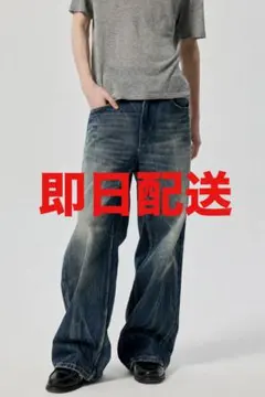 M正規品SIMPLE PROJECT LIGHTNING WASH JEANS