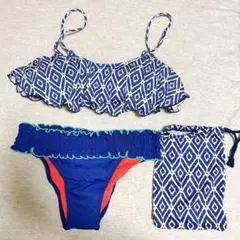 【美品】Lepidos レピドス 幾何学柄セパレートビキニ/水着