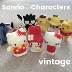 サンリオ ハローキティ マイメロディフィギュア指人形平成レトロ当時物