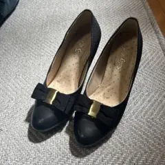 ブラックリボン付きハイヒール S