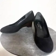 DIANA WELL FIT ウェッジソールパンプス ブラックのサムネイル