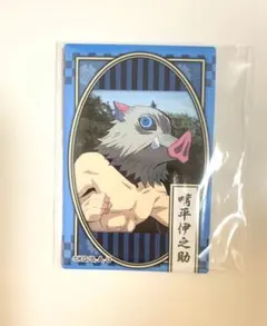鬼滅の刃 伊之助 スクエアCANバッジ 缶バッジ 美品 公式