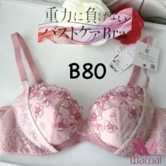 ワコール 重力に負けない バストケアBra ブラジャーB80 SG