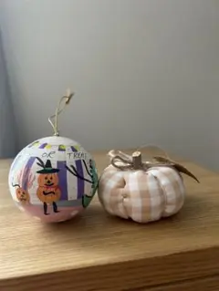 スタディオクリップ　サリュ　ハロウィン　オーナメント　２点セット　置物　南瓜