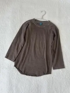 Good On グッドオン ロングTシャツ 長袖 カットソー ブラウン 茶