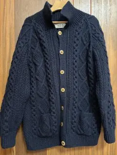 アテナデザイン　カーディガン　ダークネイビー　美品