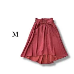 フレアスカート 【M】 レースアップ フィッシュテール フェミニン きれいめ