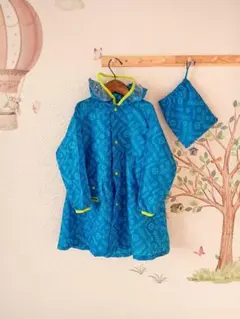 OUTDOOR キッズ レインコート 120cm ランドセル対応 カッパ