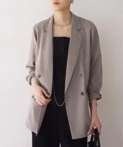 美品　ラウンジドレス　リネンライクシアージャケットのサムネイル