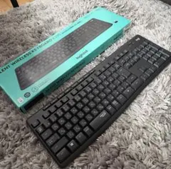 로지텍 무선 키보드 K295GP 조용한 무선 USB 연결 건전지 포함