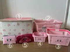 カービィ収納バスケット、バッグとぬいぐるみセット