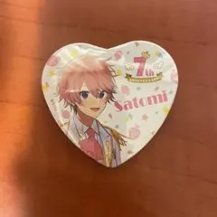すとぷり さとみくん ハート缶バッジ
