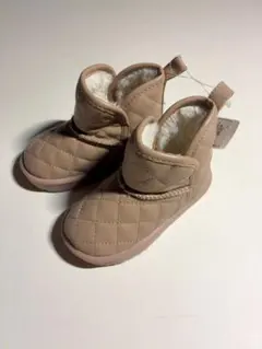 ベビーブーツ キルティング ベージュ 14cm