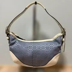 COACH Mini Signature Canvas Flap Hobo
