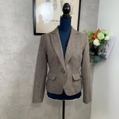 美品 セオリア テーラードジャケット L相当 ブラウン 匿名配送