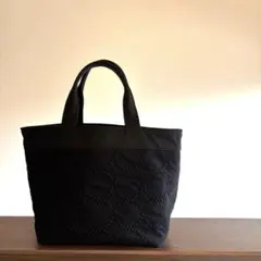 ◻️ミナペルホネンdopタンバリン ブラック使用◻️トートバッグ内ポケット3つ