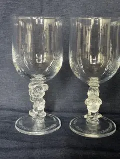 お値下げ中【昭和レトロ】ワイングラス2個セットミッキードナルドキリンレモン