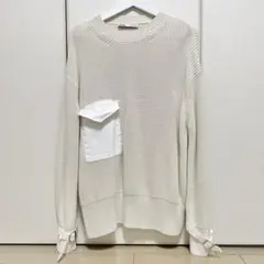 【美品】zara デザインニット