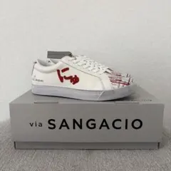 にゅ SANGACIO バスキア コラボ ホワイト/レッド 26.5㎝ - メルカリ