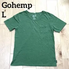 Gohemp オリーブグリーン Tシャツ L 半袖　トップス　緑