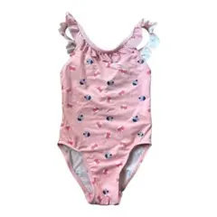 未使用　オカイディ　ワンピース　水着　フリル　女の子　ピンク