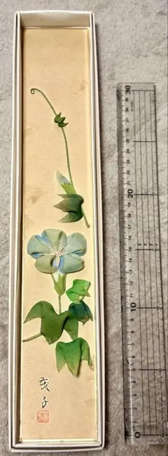 つまみ絵 朝顔