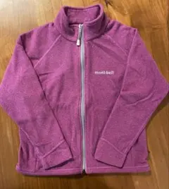 【美品】mont-bell モンベル　キッズフリースジャケット 110 ピンク