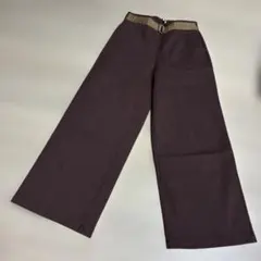 LAMONET TOKYO ワイドパンツ ブラウン ストレッチ素材