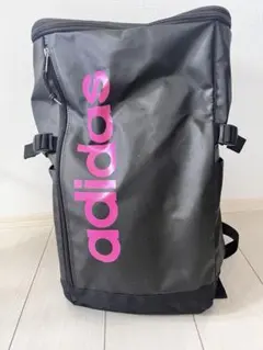 adidas アディダス リュック 大容量 黒×ピンク 23L