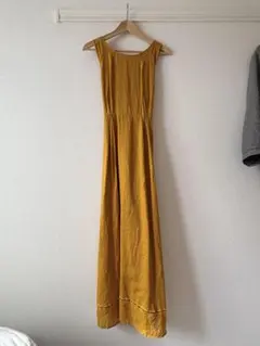 マリリンムーン　MARILYN MOON リネン　バッククロス　ワンピース