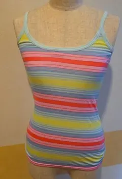 ストライプネオンカラフルキャミソール