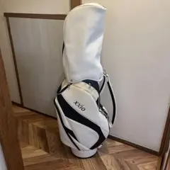 XXIO キャディバッグ ホワイト/ネイビー