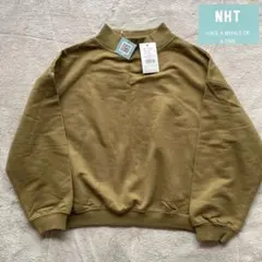 新品　NHT エヌエイチティ 無地スウェット トレーナー　130サイズのサムネイル