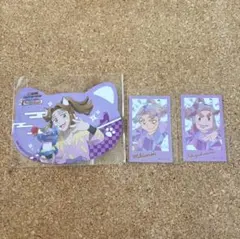 忍たま乱太郎 ナンジャタウン 猫型カード プリズムパターン 滝夜叉丸 三木ヱ門