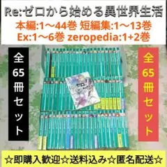 Re:ゼロから始める異世界生活 全67冊セット　アニメ化　小説　ラノベ Re:ゼロから始める異世界生活 全65冊セット アニメ化 小説 ラノベ