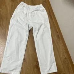 ホワイト イージーパンツ ワイドパンツ