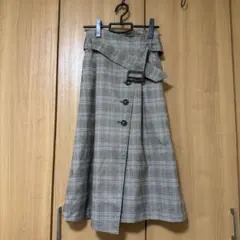 ROSE BUD チェック柄ラップスカート