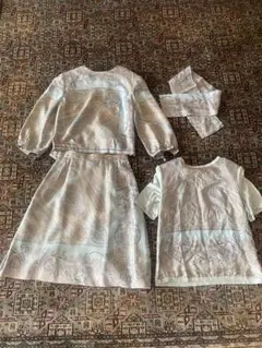 ペイズリー柄セットアップ肩パッド付いてます