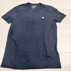 Abercrombie & Fitch VネックTシャツ S ブラック A&F