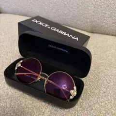 DOLCE&GABBANA ラウンドサングラス パール装飾のサムネイル