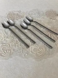 ステンレススチール 先割れロングスプーン 5本セット