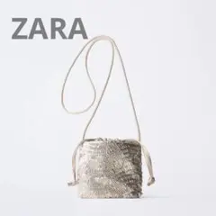 ZARA ビーズ付きショルダーバッグのサムネイル