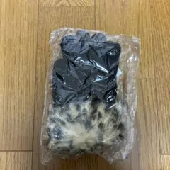 未開封未使用　スマホ手袋 黒/茶色 ファー付き