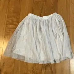 UNIQLO キッズ スカート 130サイズ 薄いグレー