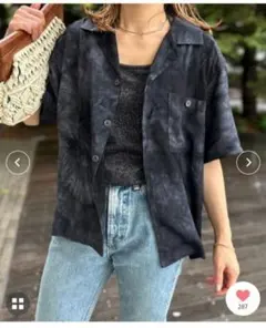 タイダイ柄 開襟シャツ 半袖 miviaioca BonjourSagan