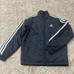 adidas 黒 ストライプ ジャケット
