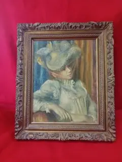鬼頭鍋三郎【バレリーナ】￼50sヴィンテージノリタケ陶板35×38絵24×27c 絵画