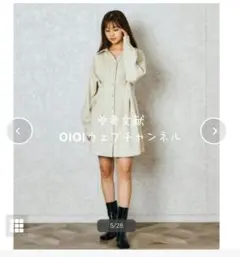 REDYAZEL レディアゼル スエードタックミニシャツワンピース